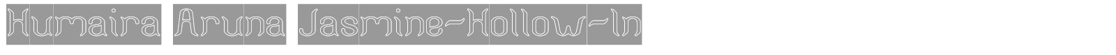 Humaira Aruna Jasmine font preview